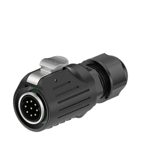 EW-LP16 Industrial M16 Waterproof Connector 2 3 4 5 7 8 9 Pin Circular Electrical Connectors Male Female Socket(9 Pin Male Plug)