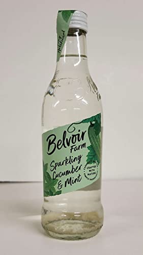 Belvoir Fruit Farms Organic Cucumber & Mint Lemonade, All Natural Fruit Juice, Cocktail Mixer, 8.4 Fl Oz (12 Glass Bottles) #TOP2