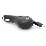 Retractable Car DC Charger Power Adapter Micro-USB for Consumer Cellular Doro PhoneEasy 626 - Consumer Cellular Huawei Vision 3 LTE - Consumer Cellular Motorola Moto E LTE
