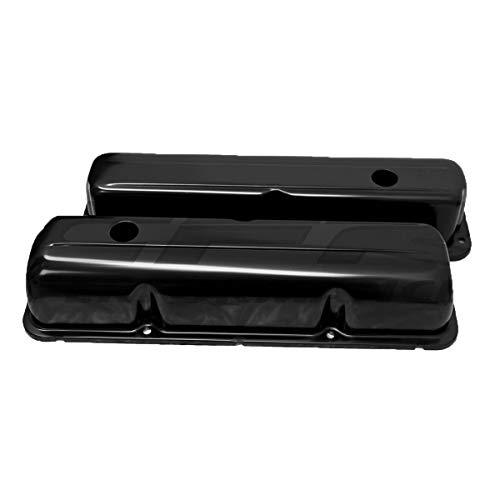 Cobra-Tek- CBK-HZ-9296-PBK- Aluminum Valve cover - Works With 1957-1976 Ford Big Block Fe 332 352, 360, 390, 406, 413, 427, 428, Steel Edp â€“ Black.