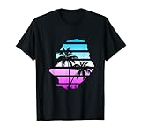 niue island mint Tropisches T-Shirt von Niue Island, mit einer schönen Silhouette von 2 Kokosnussbäumen erinnert Sie an eine der schönsten Inseln des Planeten. Tolle Geschenkidee für Ihre Freundin, Freund, junge Teenager, Vater, Mutter, Männer und Frauen jeden Alters.