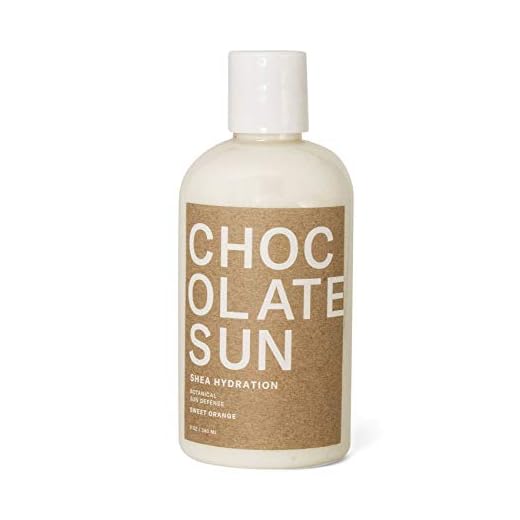 Chocolate Sun - Organic Shea Butter Botanical Sun Defense To Prolong Self Tan (8 oz) | Clean, Non-Toxic Sunless Tanning