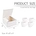 GSSUSA White Gift Boxes 8x8x4 Inches，25 Pack Gift Boxes With Lids For Party Favor, Birthday, Christmas,Wedding,Crafting ; Small Gift Boxes For Presents, Easy Assemble Bridesmaid Proposal Box