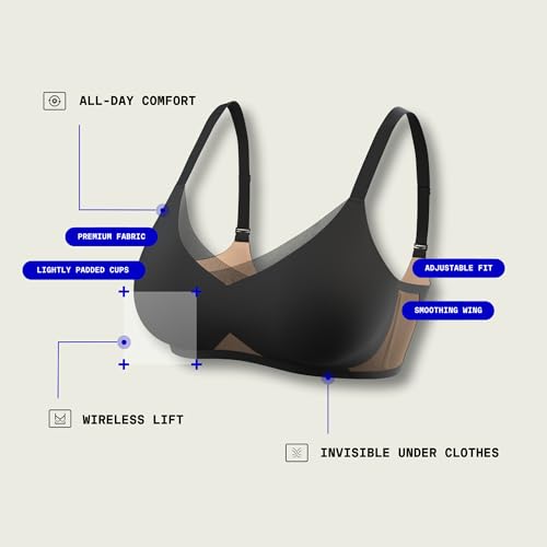 HONEYLOVE Bras for Women - LiftWear Crossover Bra No Underwire - Navy - XL++4