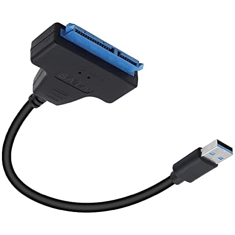 Mosie SATA to USB3.0 Hard Drive Adapter Cable SATA III Hard Drive External Converter Cable for 2.5 Inch SSD & HDD Data Transfer Support UASP Cover
