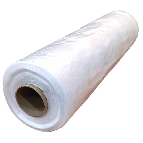 KOUSEL ROLLO de 2,2X50 (TOTAL 110m2) Rollo de plastico Protector cubretodo -Rollo pintores profesionales para cubrir muebles,suelo. 10 micras de espesor (Plastico grueso) (1)