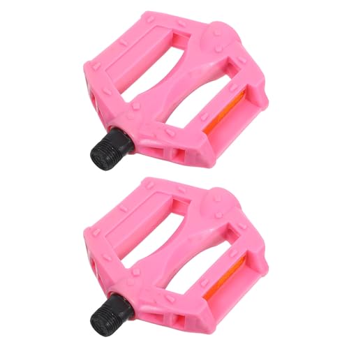 VICASKY Pedales de Bicicleta para Pequeños, Par en Rosa, Combinación de Plástico y Metal Duradero, Compatibles Bicicletas Infantiles, Fácil Montaje