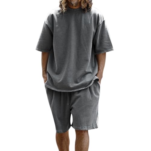 Survêtement de loisirs respirant homme pour éviter la chaleur en t-shirt et short légers