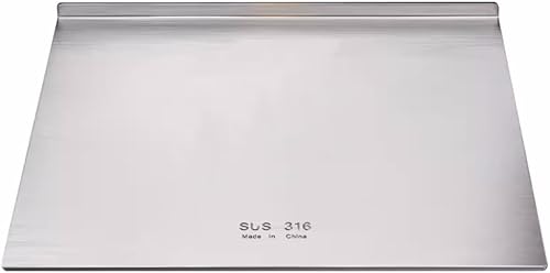 Miniatura 9 de Specell Tablas de cortar de acero inoxidable 316, tablas de cortar para cocinas, tabla de cortar grande (39.3 x 22.8 pulgadas)