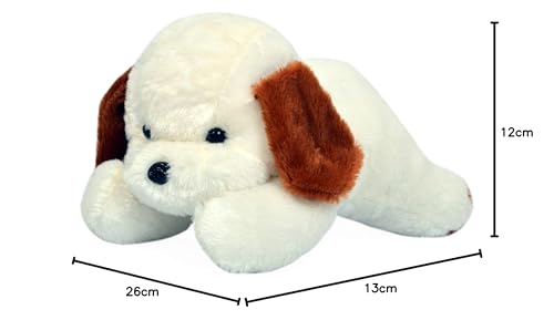 Image of Babique Dog Stuffed Soft Toy Plush for Kids Baby Boy Girl Birthday 26 cm, Dog-White