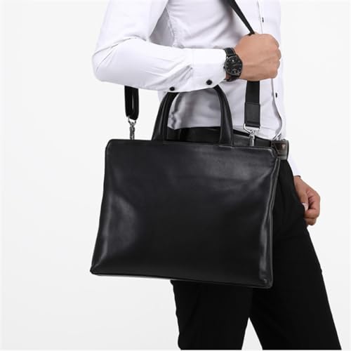 JSEIAJB Men's Bag Handbag Leather Men's Computer Bag Cowhide 15 Inch Business Large Capacity Briefcase3