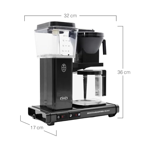 Moccamaster KBG Select, Coffee Machines, Filter Coffee Machine, Black, UK Plug, 1.25 Liters