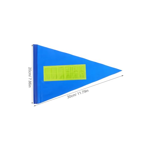 Bandera reflectante de seguridad para bicicleta infantil SOIMISS azul de 20x30 cm en pack de 8 unidades 2