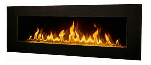 CHEMIN'ARTE Cheminée électrique LEDs Effet Flammes Volcano 5XL 182cm Murale Grande Taille 2000w - Télécommande - Technologie CHEMIN'ARTE