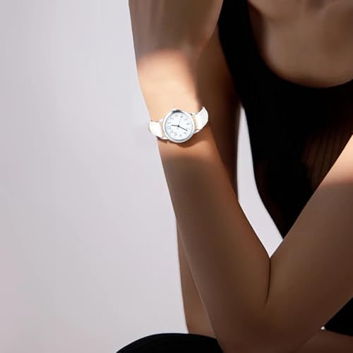 Stylish Women's Leather Strap Analog Quartz Watch - Easy Read - Image 7