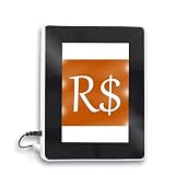 Brasilien Währungssymbol Real BRL Magic Mirror Lampe Fotorahmen Multifunktion