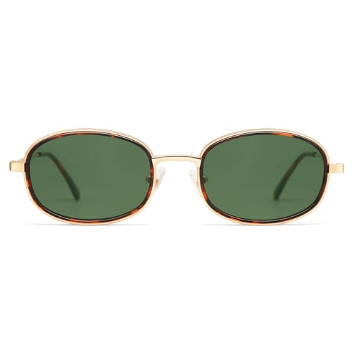 Retro Oval Sunglasses for Women Men Trendy Large Round Y2k Sunnies AP3681