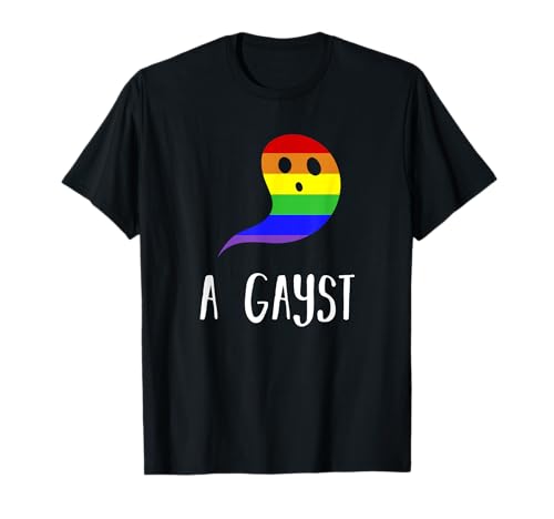 A Gayst Regenbogen Geist LGBT Halloween Gay Pride T-Shirt