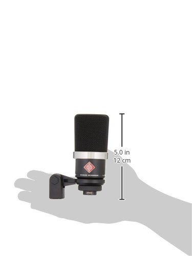 Image of Neumann Vocal Condenser Microphone (TLM 102 MT) and Amazon Basics Adjustable Boom Height Microphone Stand with Tripod Base