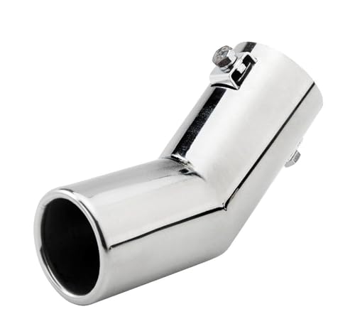 Embout d'échappement 51mm universel pour réparer une sortie de pot usée et éliminer les suies noires