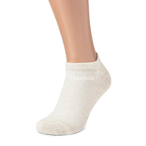 LinoFlex™ ComfortWear Quick-Dry Mesh-Knit Linen Ankle Socks for Women2