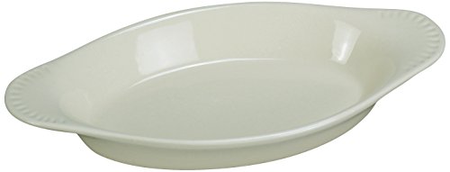 Yanco CO-12-W Welsh Rabbit Crock, Oval, 12 oz Capacity, 10