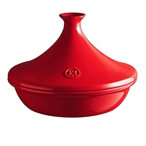 Interhal 349532 Keramik Rote Tajine E-Box, 3,50 Ltr