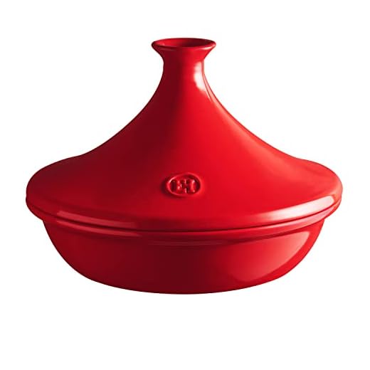 Emile Henry Tajine, keramiek, 32 cm, Rot Grand Cru