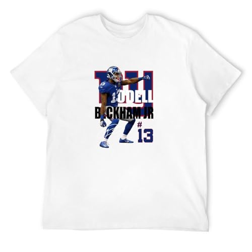 PINNIGAO Odell #13 Beckham Jr Mens Cotton Tshirt Size 3XL
