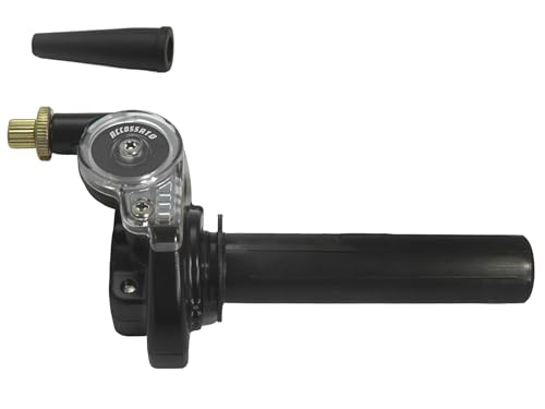 Rotazione: 90° Comando Gas Rapido Universale Accossato In Alluminio e Plastica, Adatto Per Manubri Diametro 22 mm. Indicato per Moto da Cross, Enduro, Scooter, Quad e Motard. Senza Manopola e senza Cavi