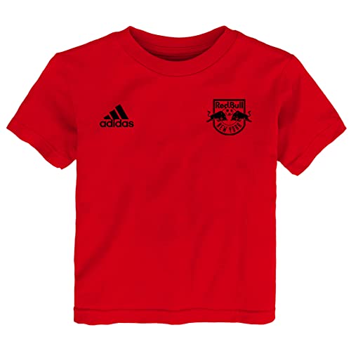 adidas MLS Toddler (2T-4T) Quality MEGS Workmark Tee, New York Red Bulls 4T