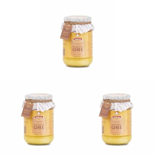 Image of Indicow Organic Dairy Foods Pure Authentic A2 Ghee (500ml, Sahiwal) (Pack of 3)