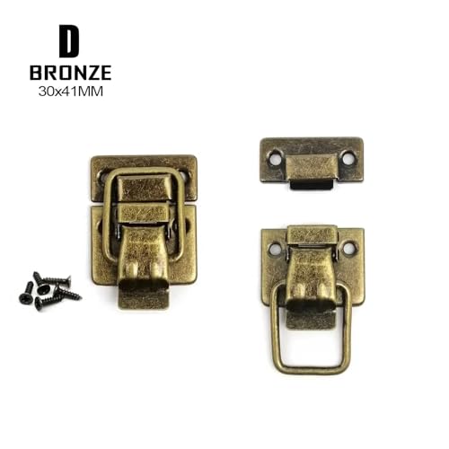 Coffret cadeau fermoir à bascule en bronze et vis de fixation pour boîte