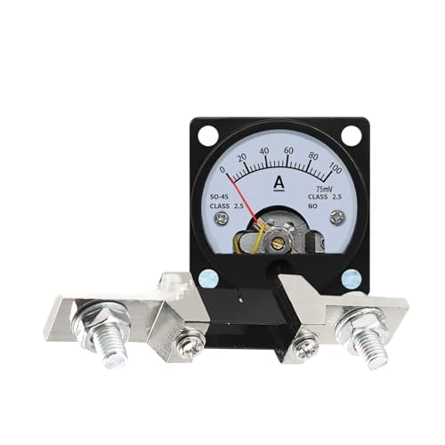 Ampèremètre de panneau courant analogique SO-45 DC 50A 75mV pour boîtier