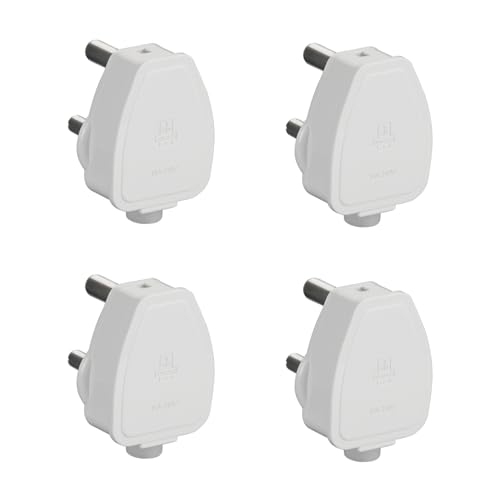 Image of Anchor by Panasonic Super Plug Top 16A, 3 Pin, ISI Certified, Sleek White Finish, Ideal for ACs, Geysers, Washing Machines - Pack of 4