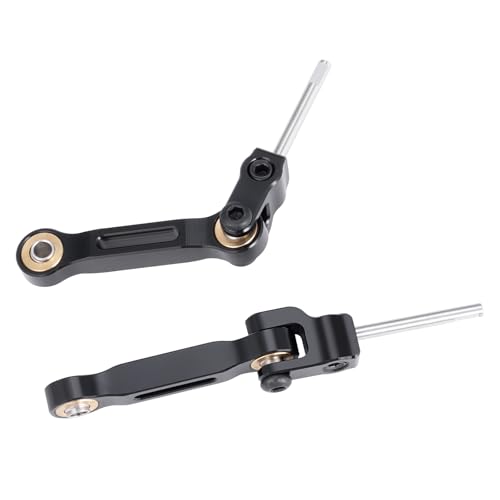 JGGZONE Aluminum RC Front Rear Anti-roll Bar Set Compatible with LOSI 1/18 Mini LMT 4X4 Brushed Monster Truck RTR, RC Alloy Metal Anti-Roll Bar for Improved Stability #LOS01026, Black - Thumbnail 6