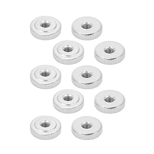 Tissting GB807 Griffmutter, Runde Rändelmuttern M3 M4 M5 M8 aus Rändelmutter Runde Kohlenstoffstahl für Fertigungsmaschinen (M5 10 Stück)