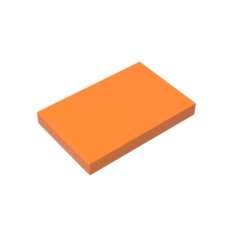XYEIUGO GDS-1039 26603 Foundation Plate Tile 2x3, Orange, 50 PCS