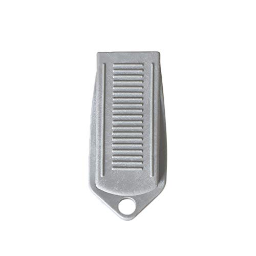 Catcher Block - Tope de goma gris para puerta de oficina, herramientas grandes para puerta de casa y bricolaje, picaporte con huella dactilar (gris, talla única)