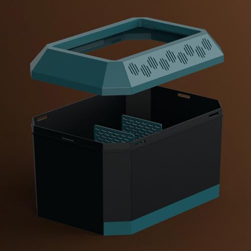 Baoblaze Caixa de alimentação de répteis Transporte de tartarugas Caija de habitat animal para caran