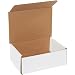 Aviditi M863 Corrugated Mailer, 8" Length x 6" Width x 3" Height, Oyster White (Bundle of 50)