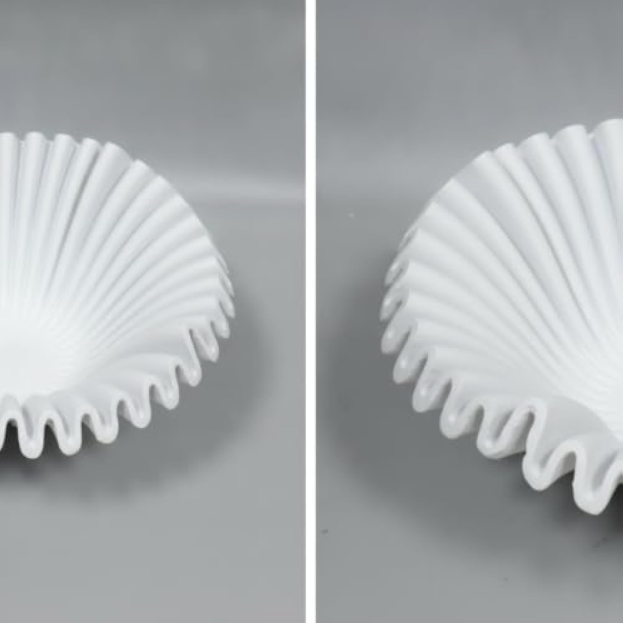 Resin Tray Featuring Wave-ribbed Exterior