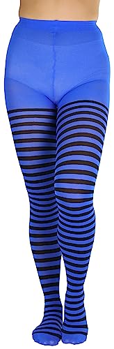 Image of ToBeInStyle Women's Nylon Horizontal Striped Tights