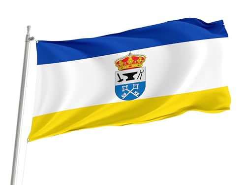 Bandera Del Orgullo Villaherreros, Palencia Spain Province Garden Flag Clásico Banderas Premium Lavable Pride Flag Para Patio Desfile Festival 90X152Cm