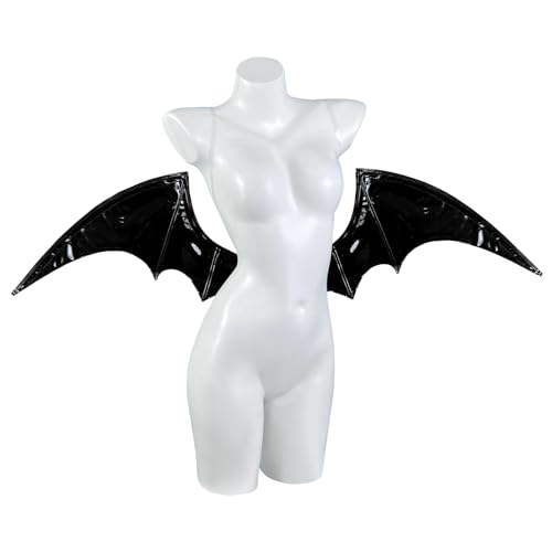 KORURACLUB Wings cosplay halloween bat wings Succubus wings clothing Accessories bat wings Devil wings (Black)