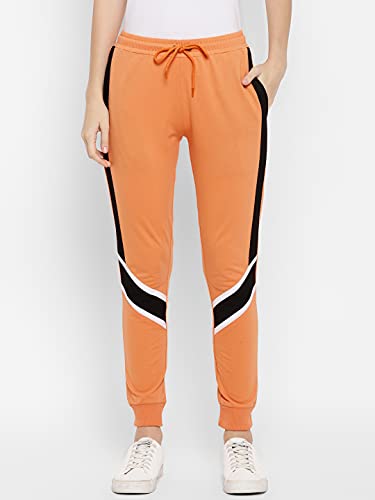 Image of Alan Jones Clothing Women's High Rise Solid Joggers Trackpant
