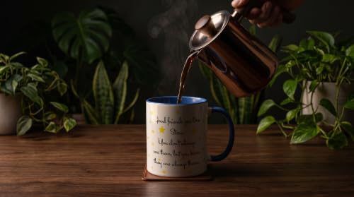 3dRose Good friends are like stars 11oz Two-Tone Blue Mug by 3dRose - Used condition - Image 4
