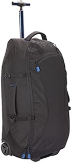 Mountain Warehouse Voyager 50L Wheelie Rucksack - Durable Backpack - for Travelling, Camping Jet Black