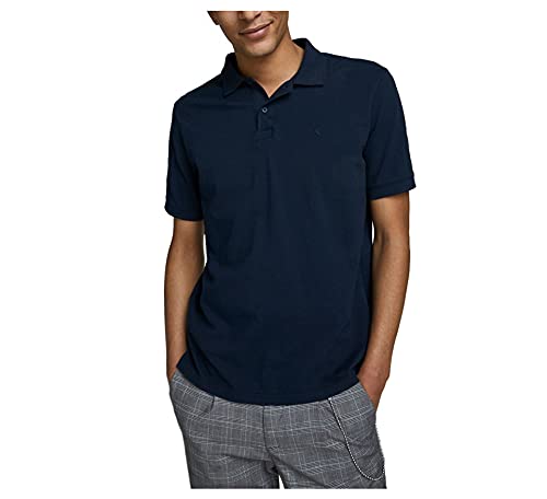Jack & Jones Jjebasic Polo Ss Noos, Polo Hombre, Navy Blazer, XXL