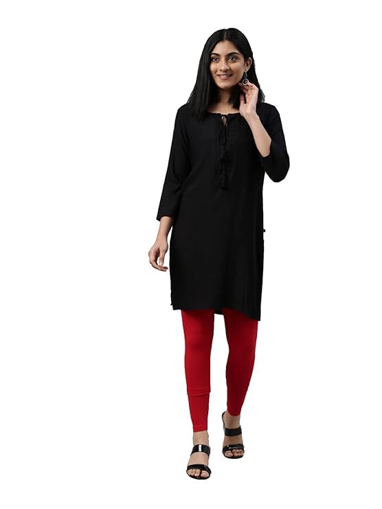 Image of Women Cotton Solid Belt Ankle Length Legging Four Way Lycra Leggings